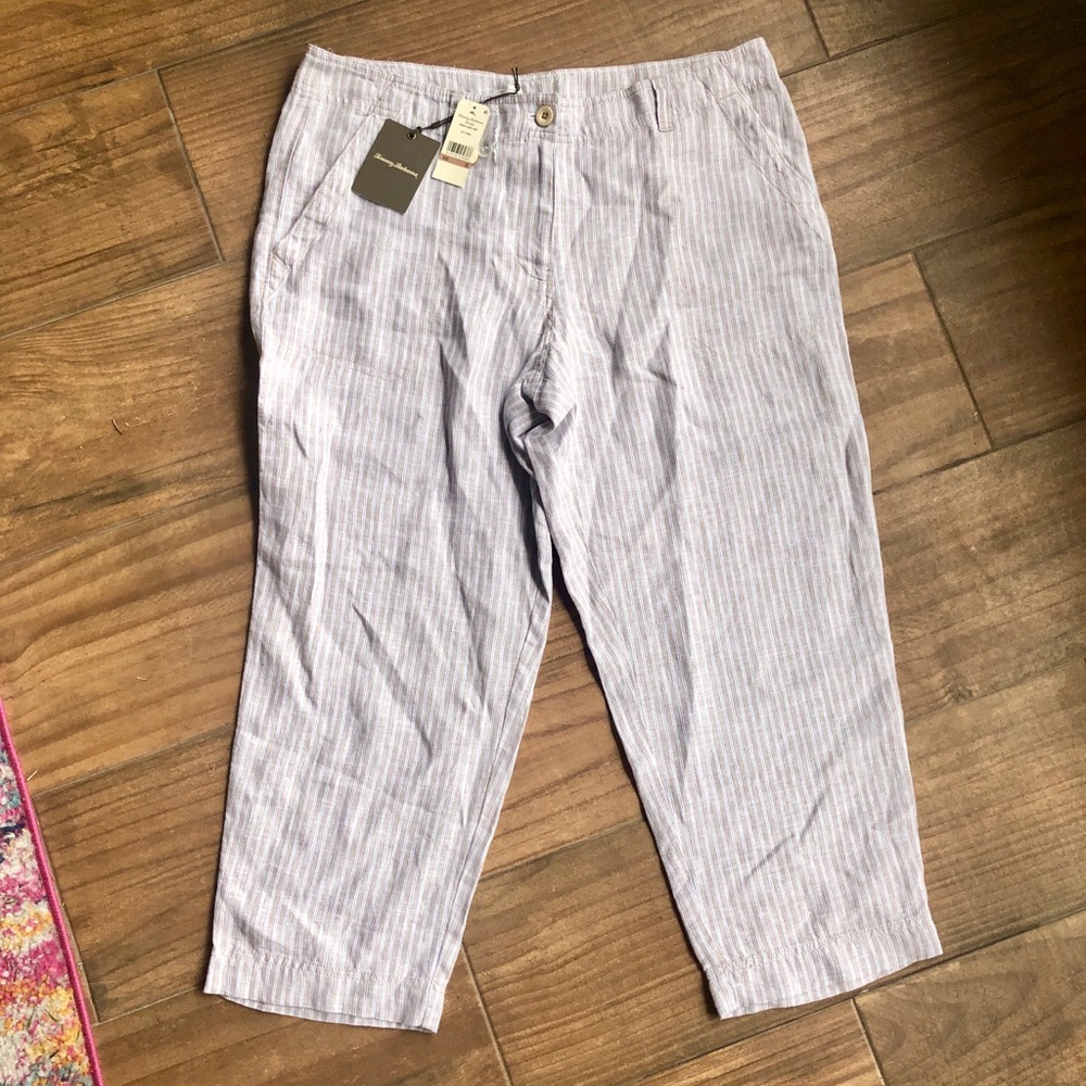 Tommy Bahama Linen Crop Pants 12